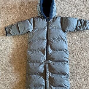 Columbia Charcoal Kids Hooded snowsuit/bunting